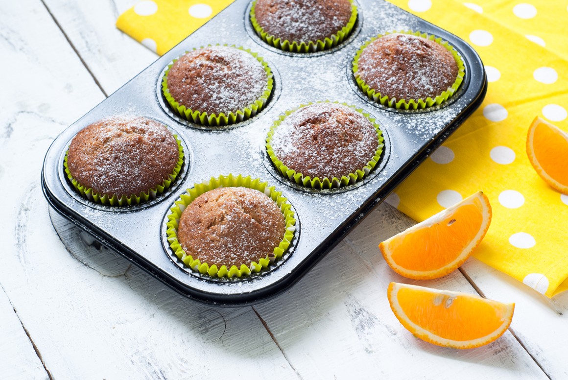 Mandel-Muffins mit Orange
