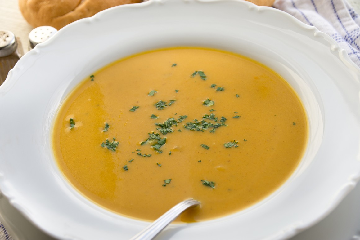 Curry-Sahne-Mikrowellensuppe