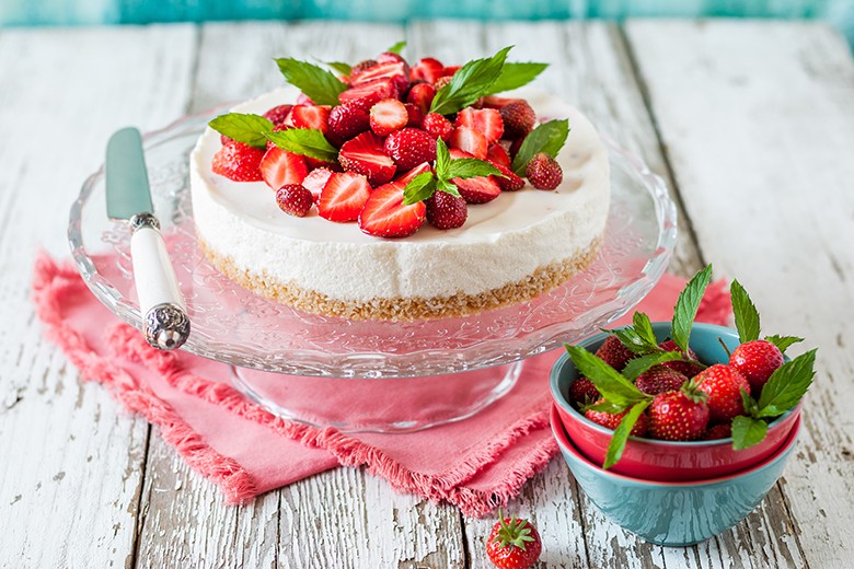 Erdbeer-Torte ohne backen