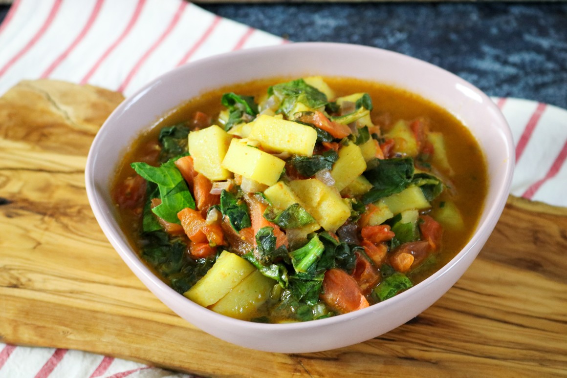 Kartoffel-Spinat-Curry