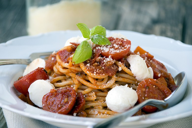 Gemüse-Spaghetti-Bolognese