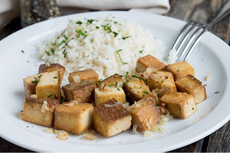 Tofu in Sojasauce