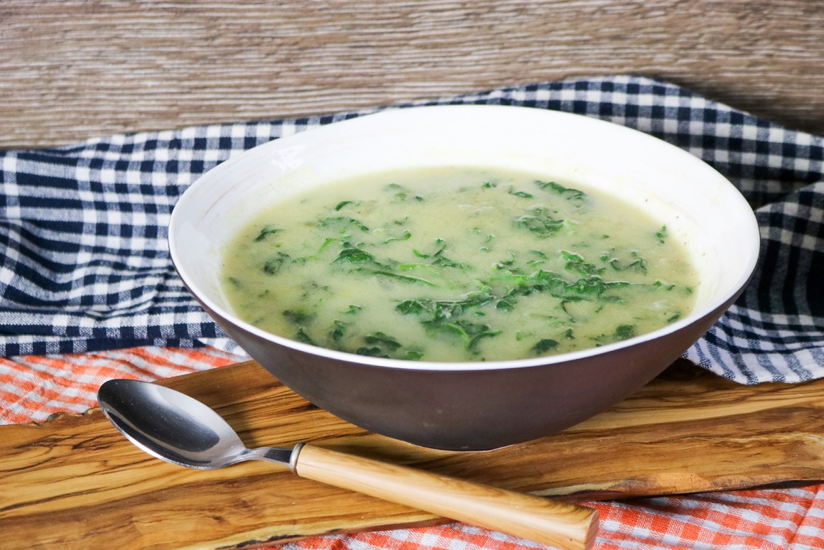 Spinat-Dinkel-Suppe