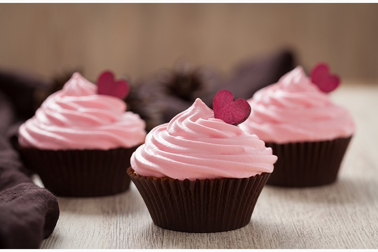 Valentinstag-Cupcakes