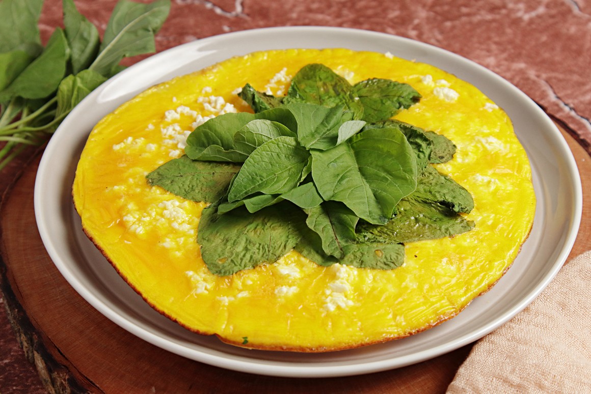 Spinat-Ricotta-Omelett