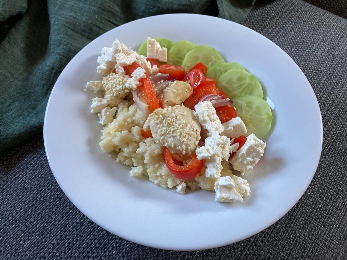 Couscous-Hähnchen-Salat