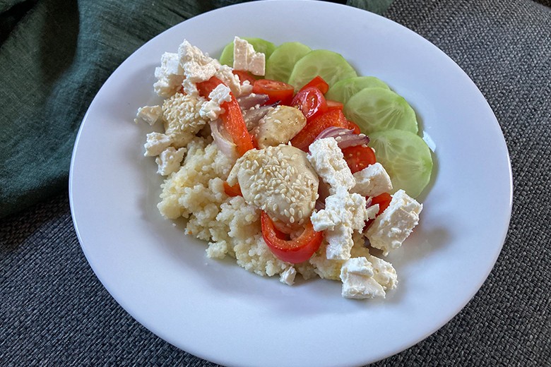 Couscous-Hähnchen-Salat