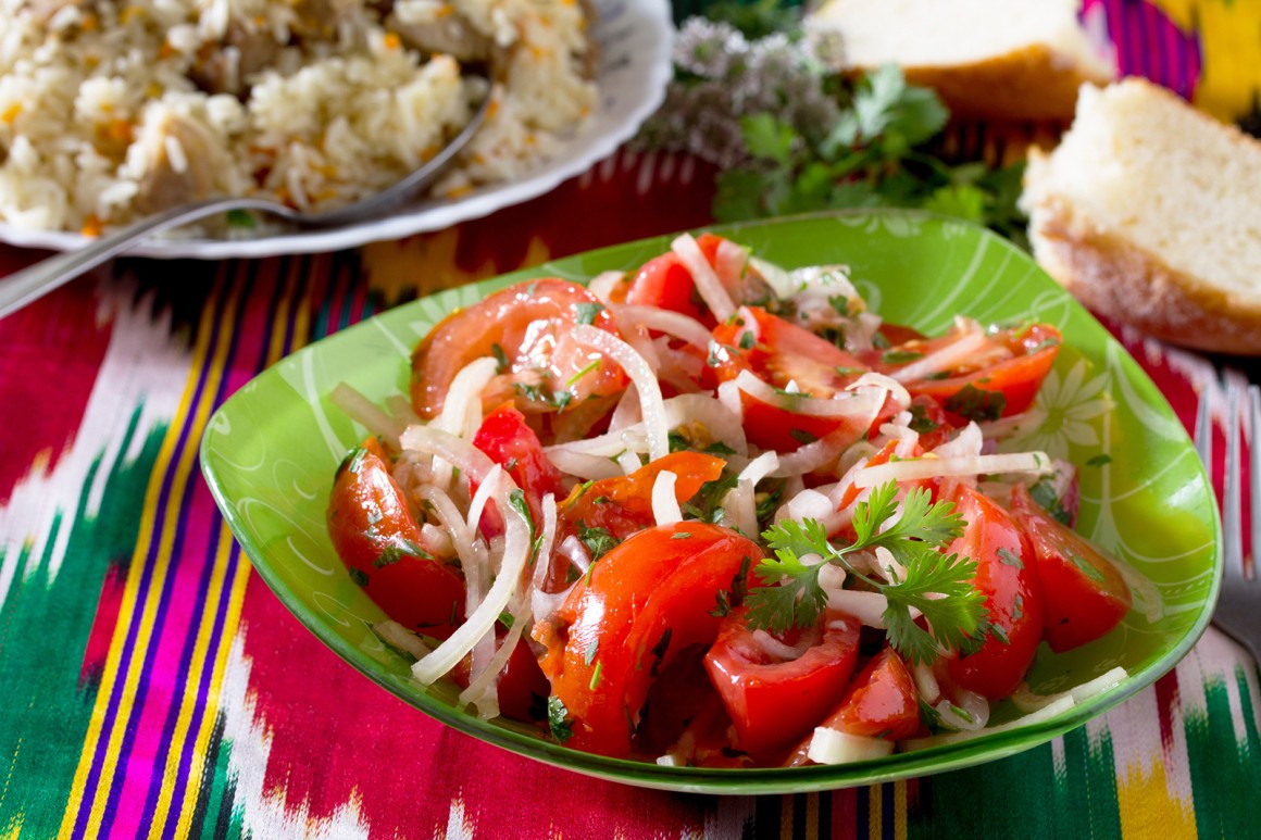 Koriander-Tomaten-Salat