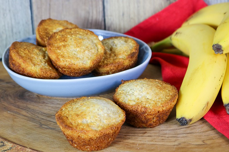 Vegane Bananen-Hafer-Muffins