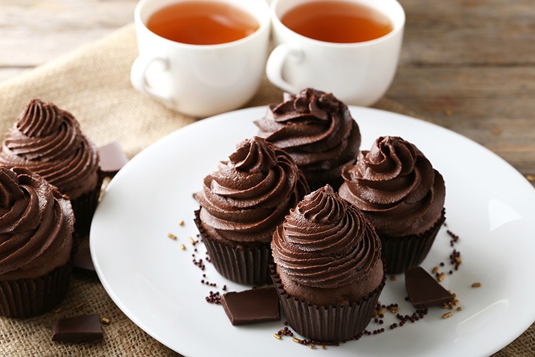 Einfache Schokoladen-Cupcakes