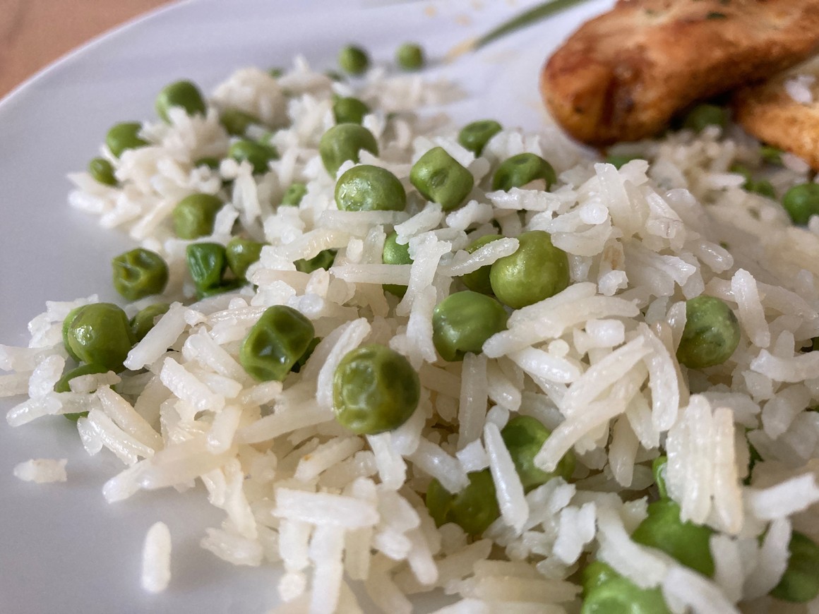 Einfacher Erbsen-Reis