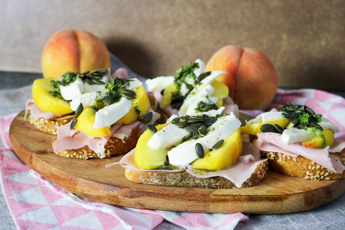 Pfirsich Crostini Rezept Gutekuechede 