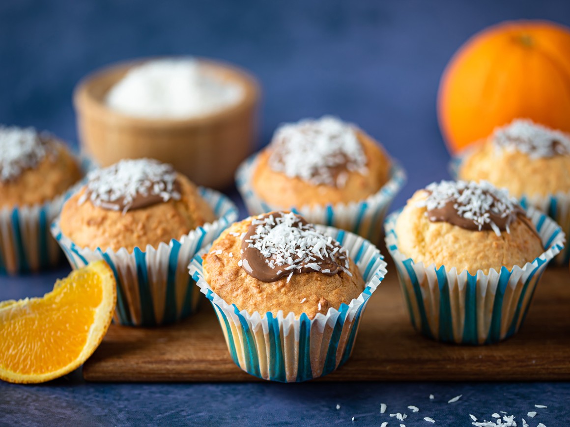Orangen-Kokos-Muffins