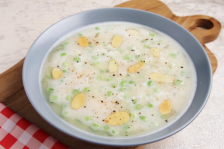 Weiße-Bohnen-Cremesuppe