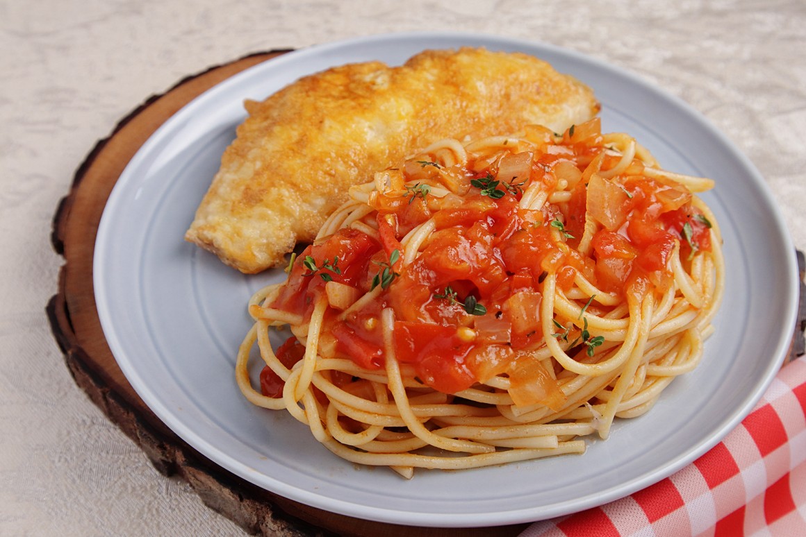 Spaghettini mit Fisch-Piccata