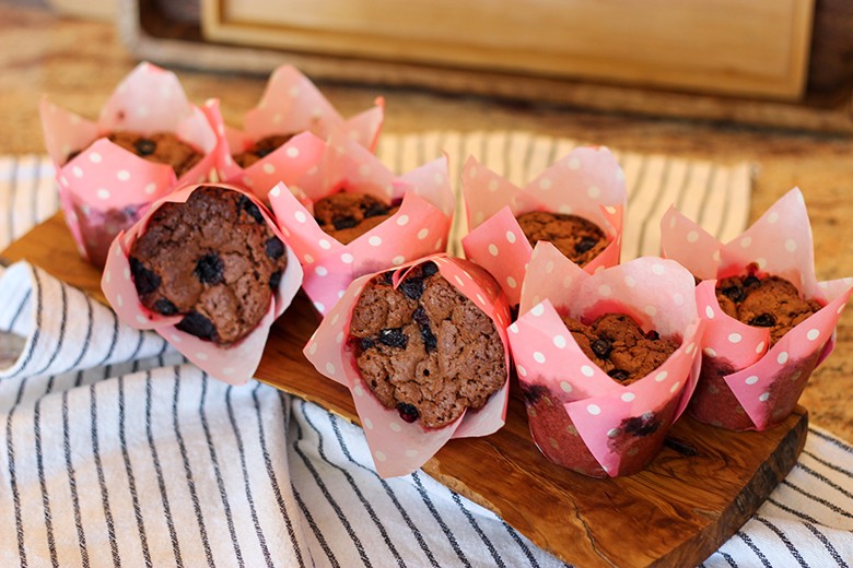 Fruchtige Schoko-Muffins